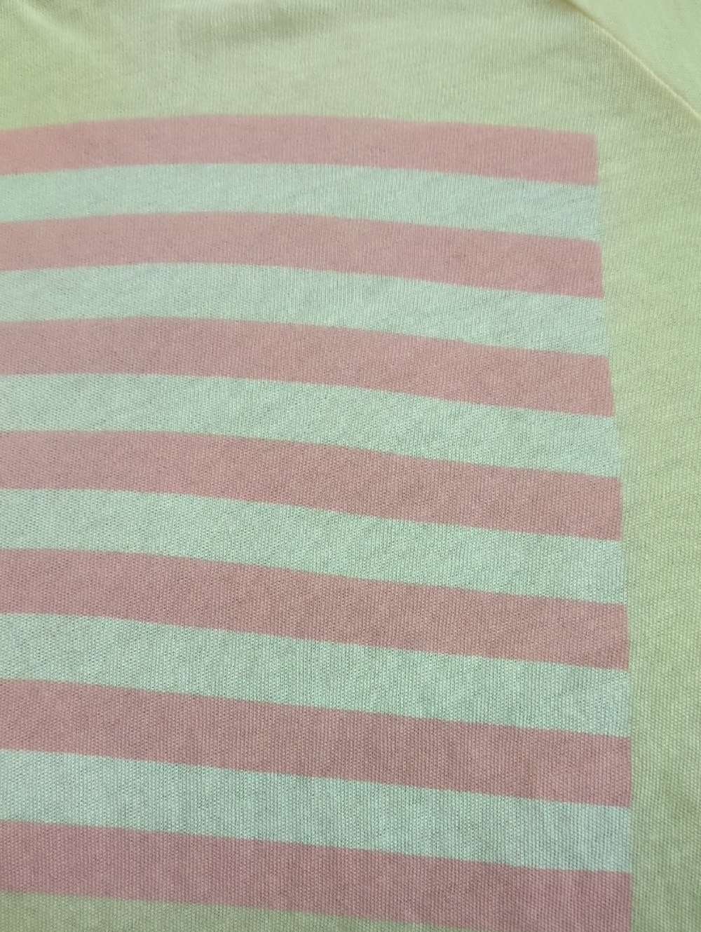 Wildfox Cream Long Sleeve Top with Pastel Flag Graphic Size S - Picture 6 of 8